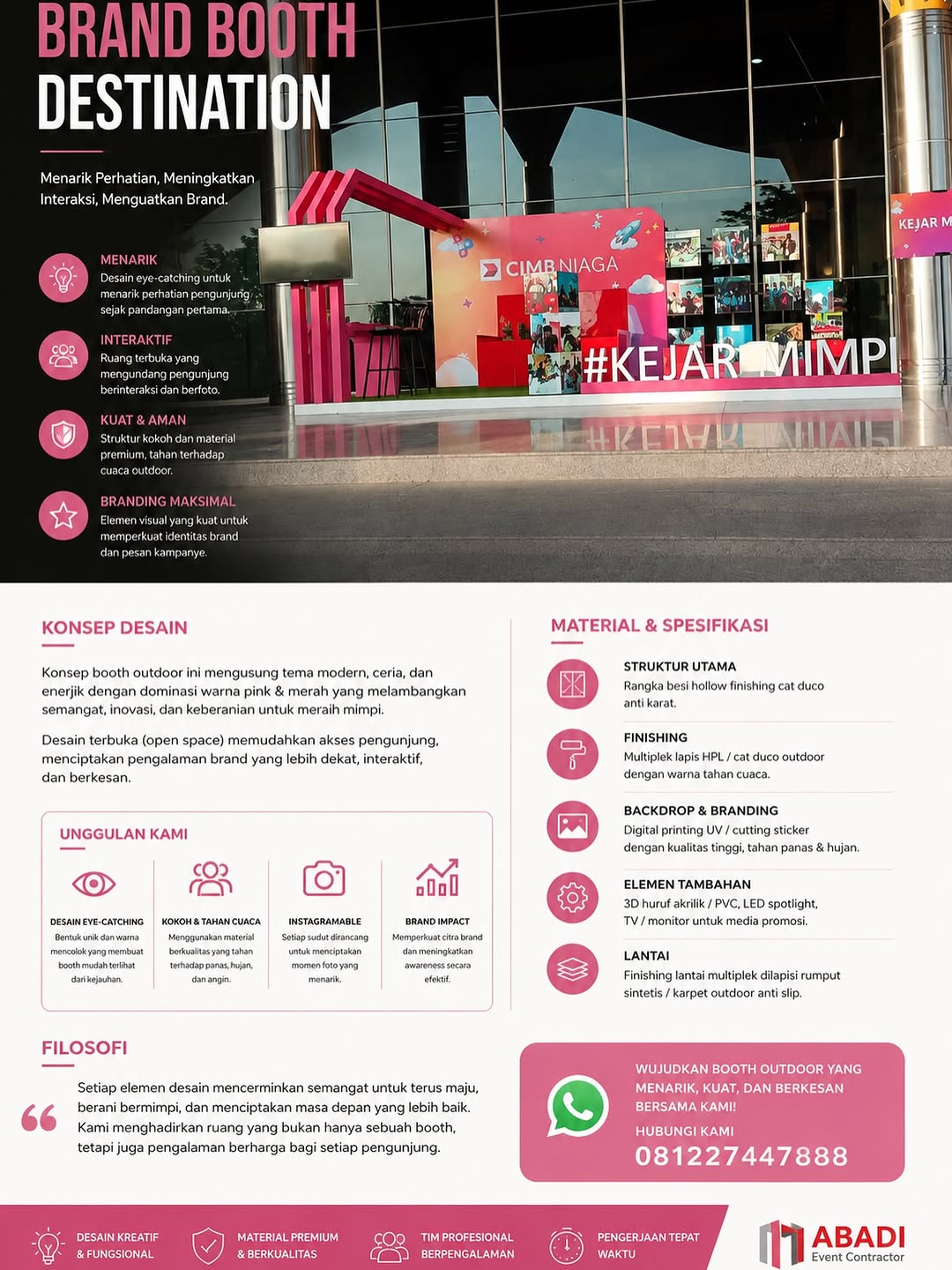 Booth Pameran Outdoor: Panduan Lengkap Desain, Material, dan Tips Tahan Cuaca
