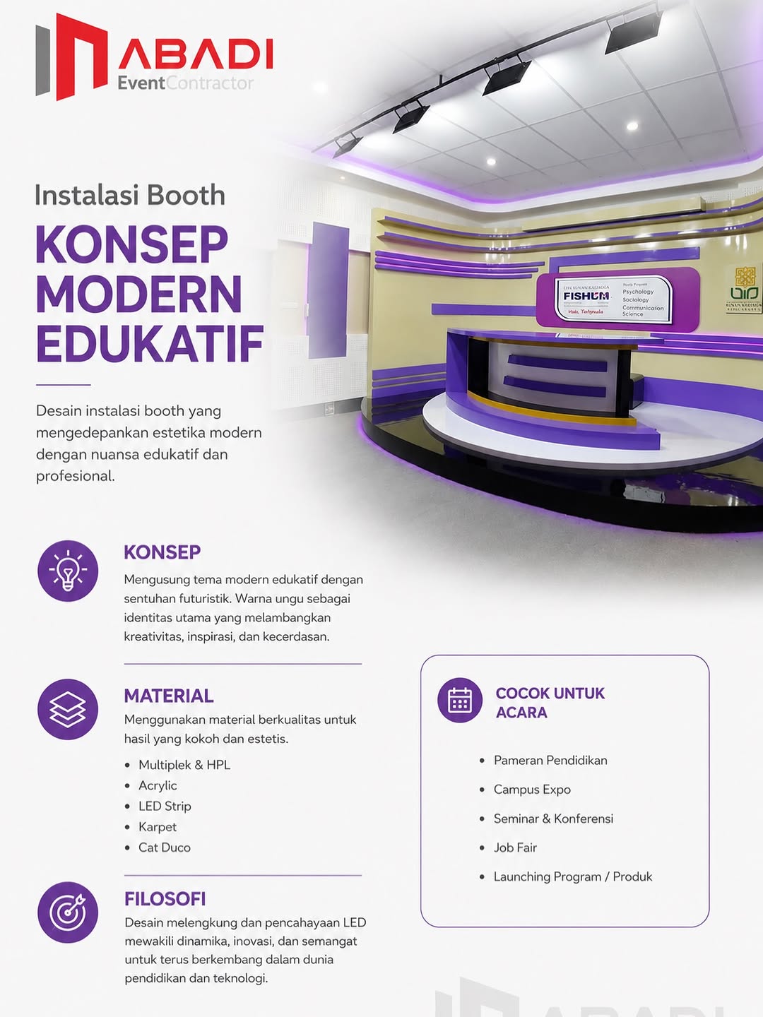 Booth Pameran Pendidikan — Universitas Gadjah Mada
